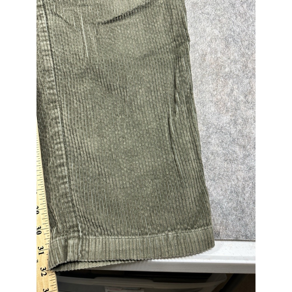 Tommy Bahama Relax Corduroy Pants Mens 34 Olive Green Pleated 34x32 - Picture 4 of 8